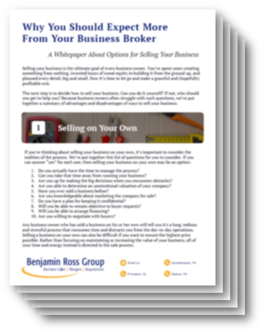 Why You Should Expect More From Your Business Broker